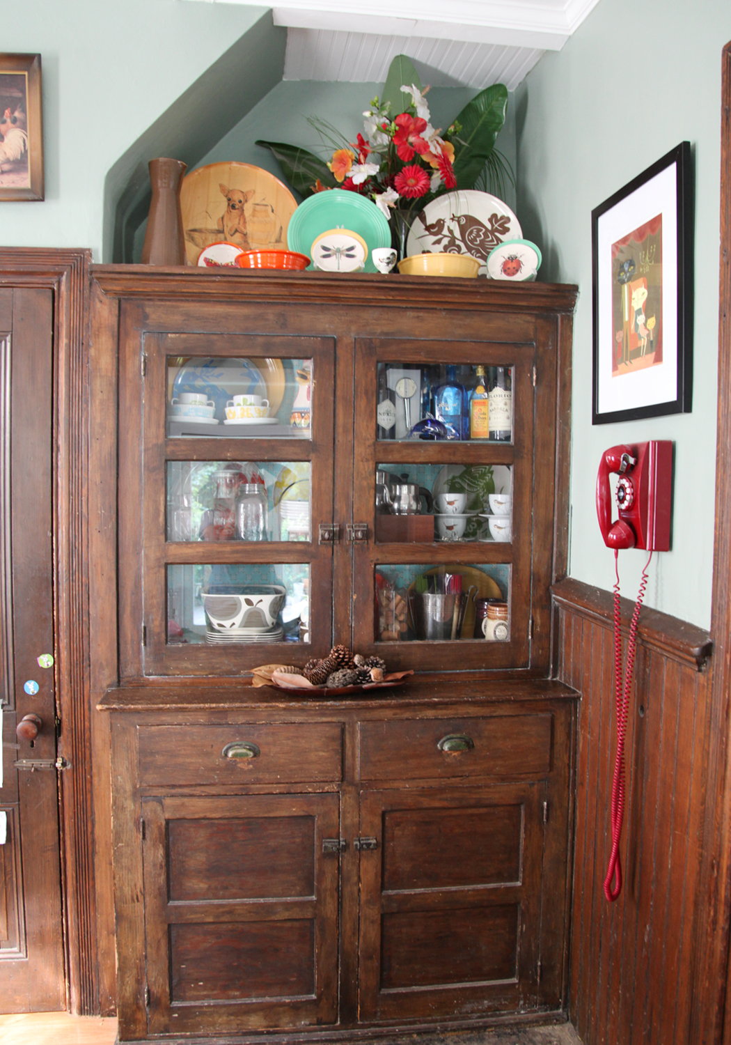 Dining Room Hutch Update Stately Kitsch