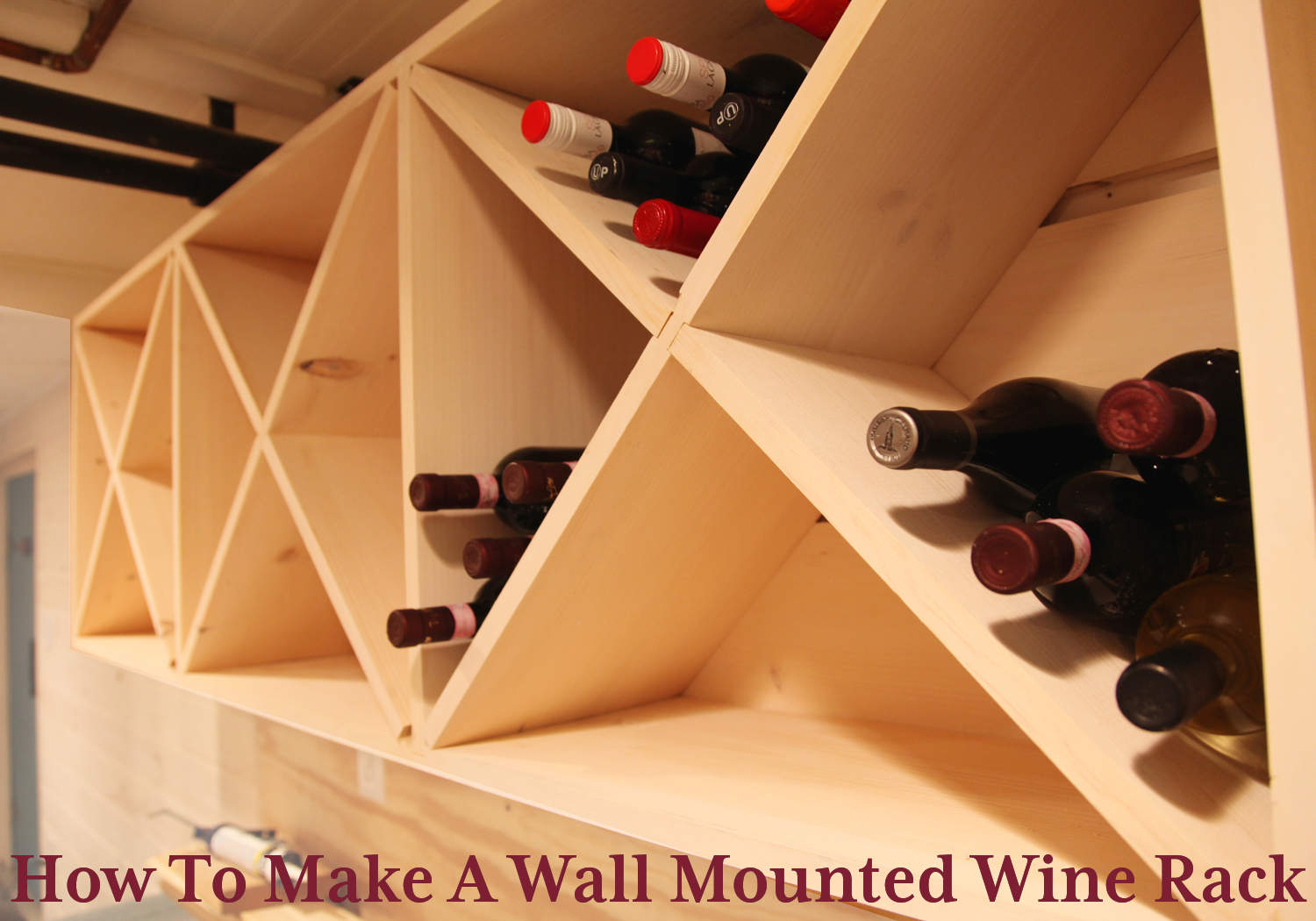 Diy wall mounted wine rack plans